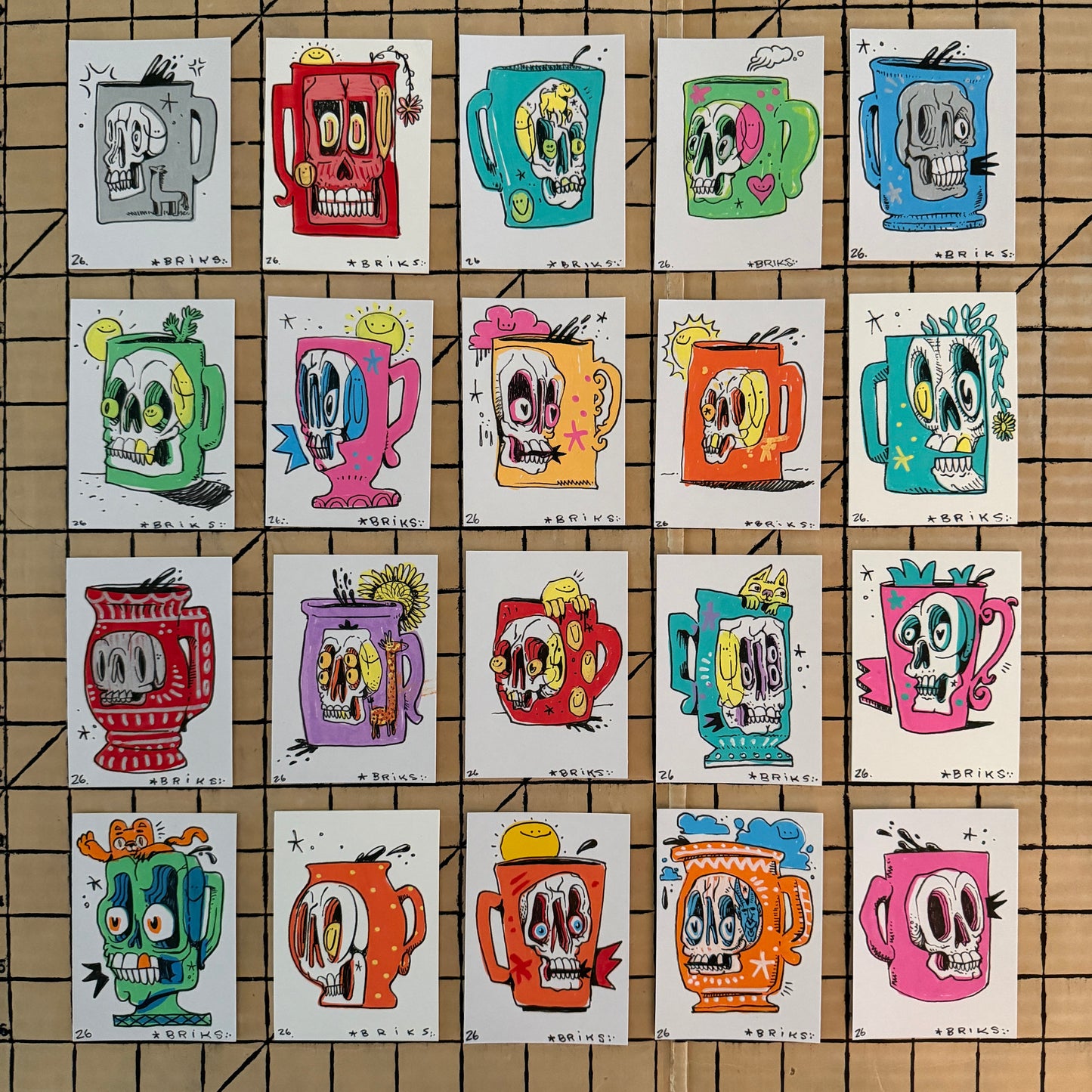 BRIKS Original ACEO Art Card