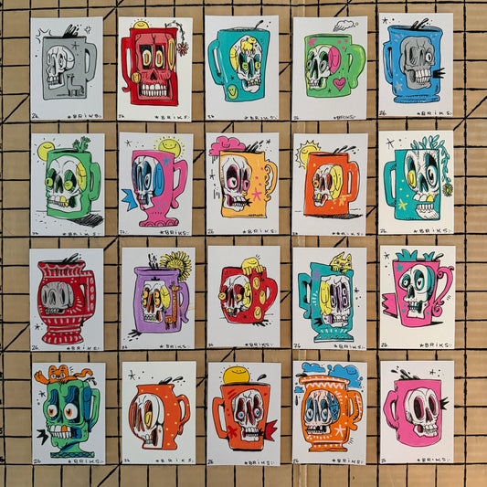 BRIKS Original ACEO Art Card