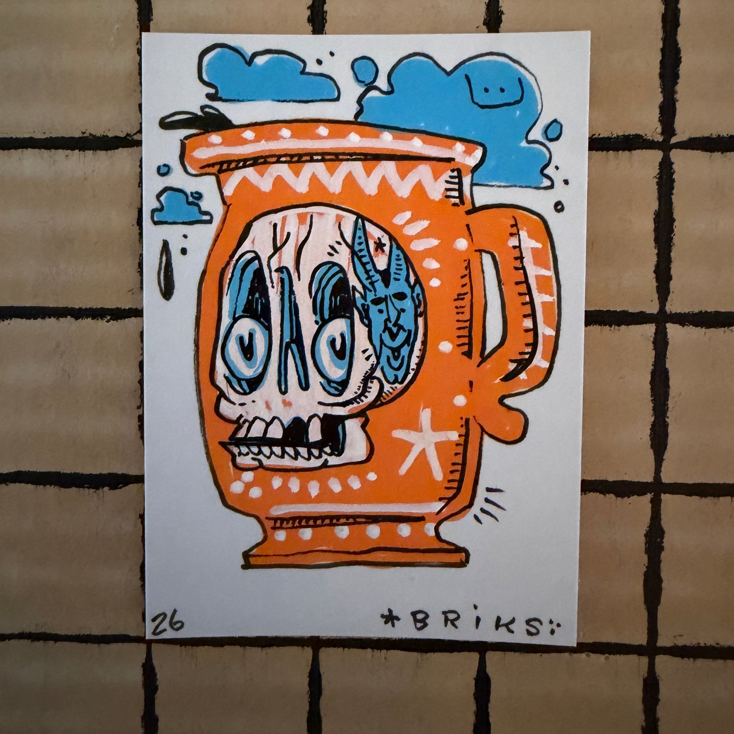 BRIKS Original ACEO Art Card
