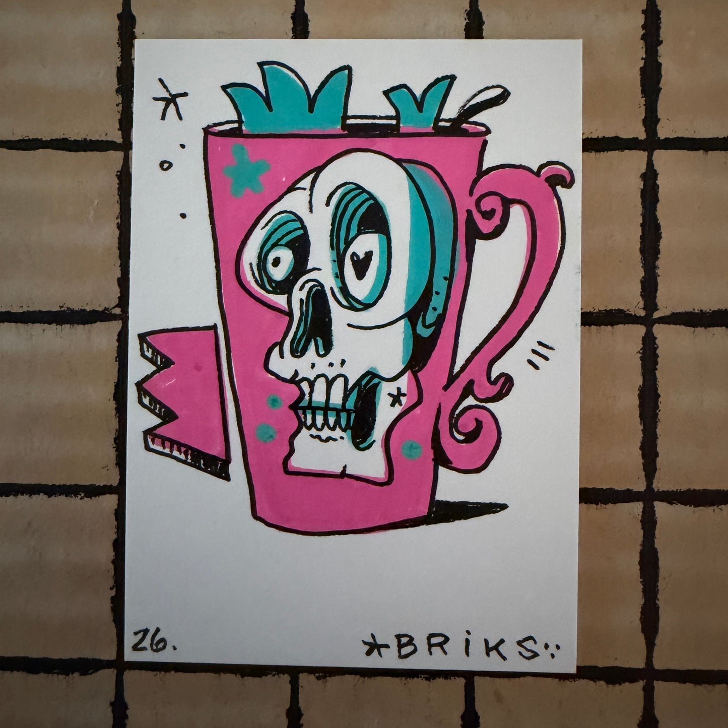 BRIKS Original ACEO Art Card