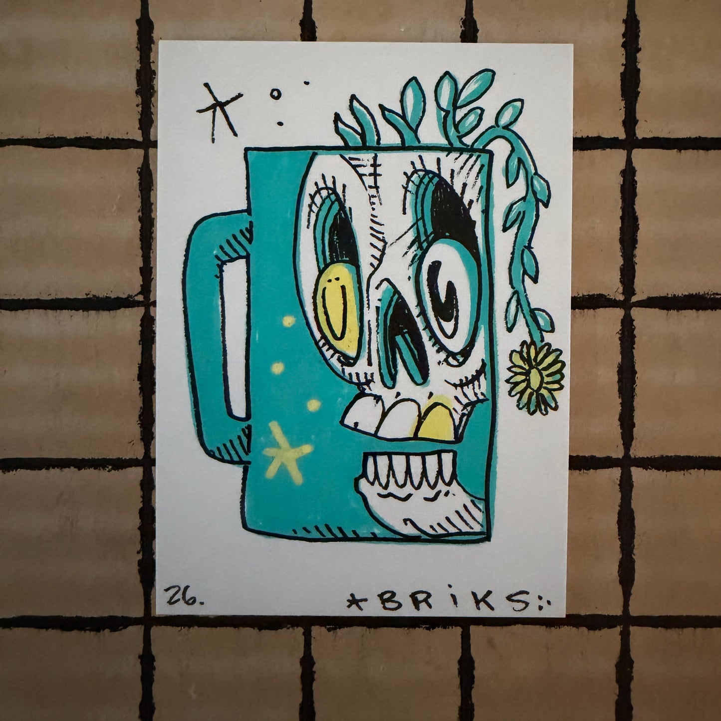 BRIKS Original ACEO Art Card