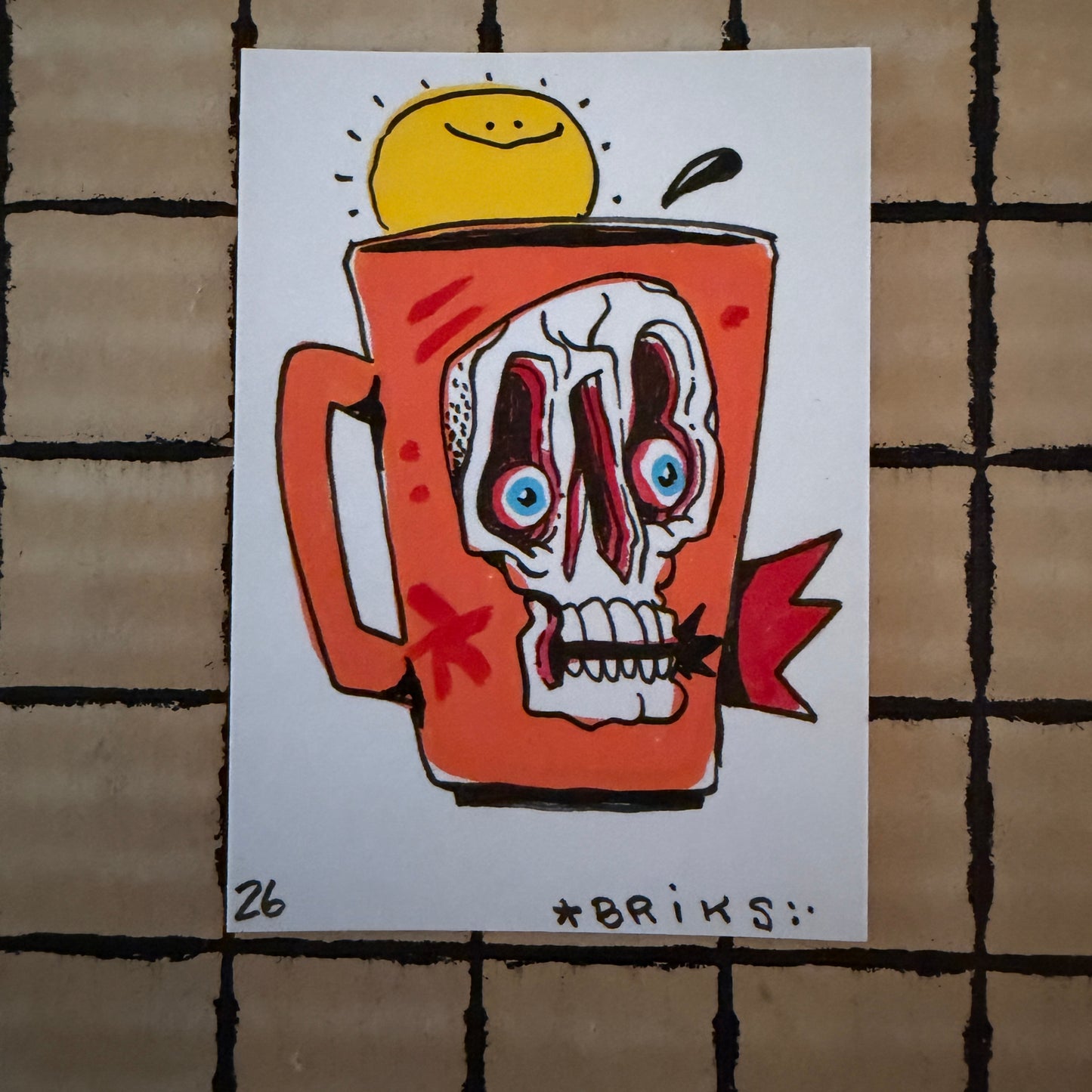 BRIKS Original ACEO Art Card