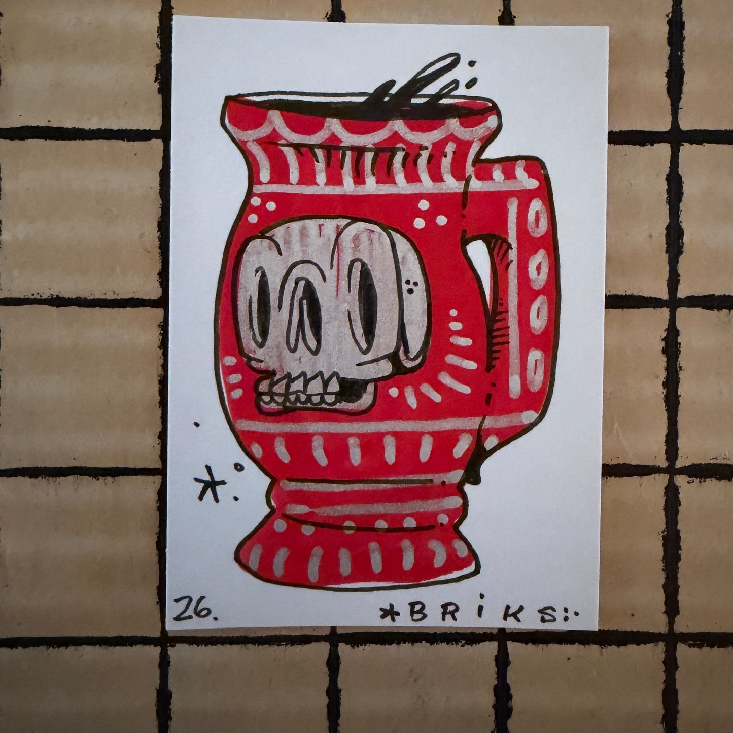 BRIKS Original ACEO Art Card