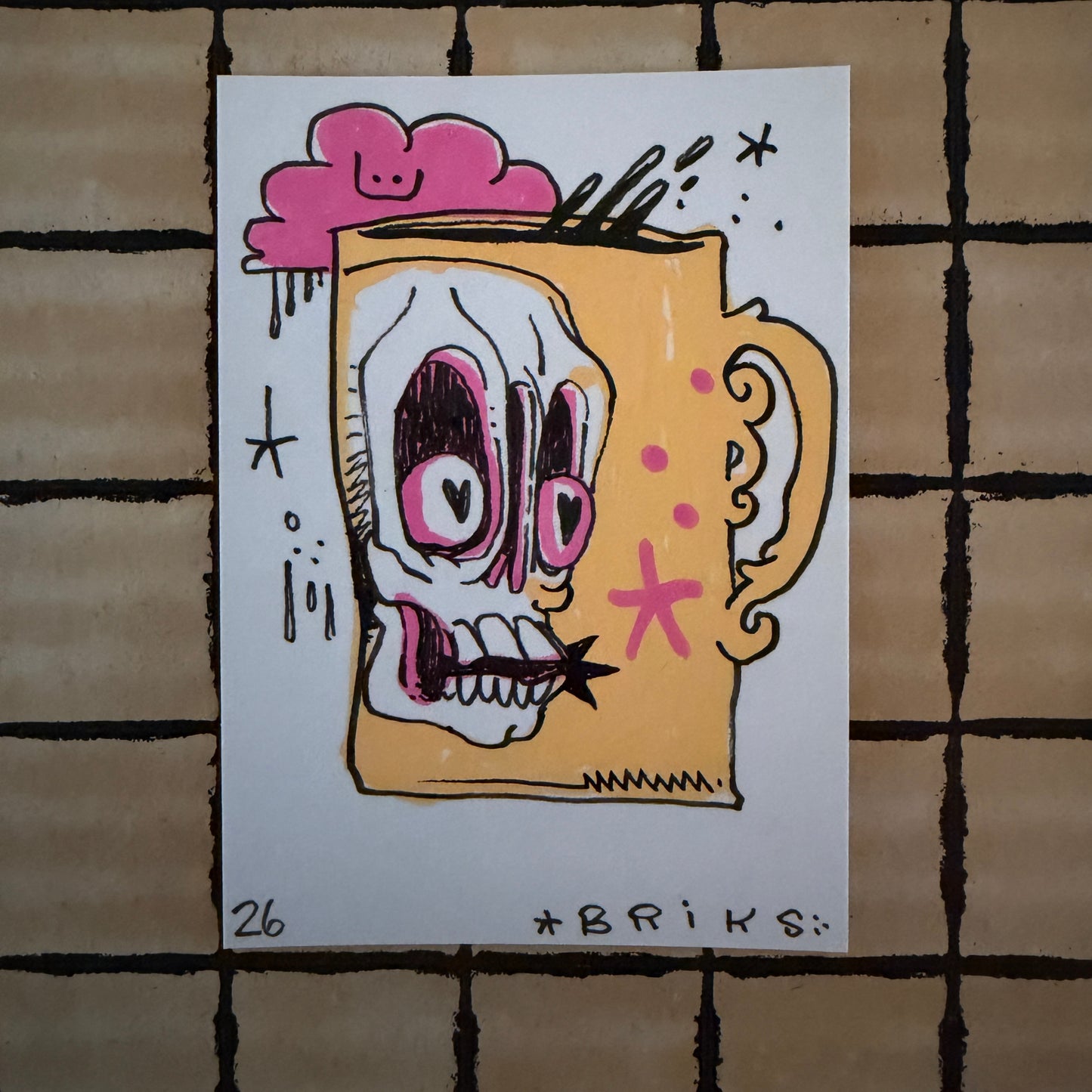 BRIKS Original ACEO Art Card