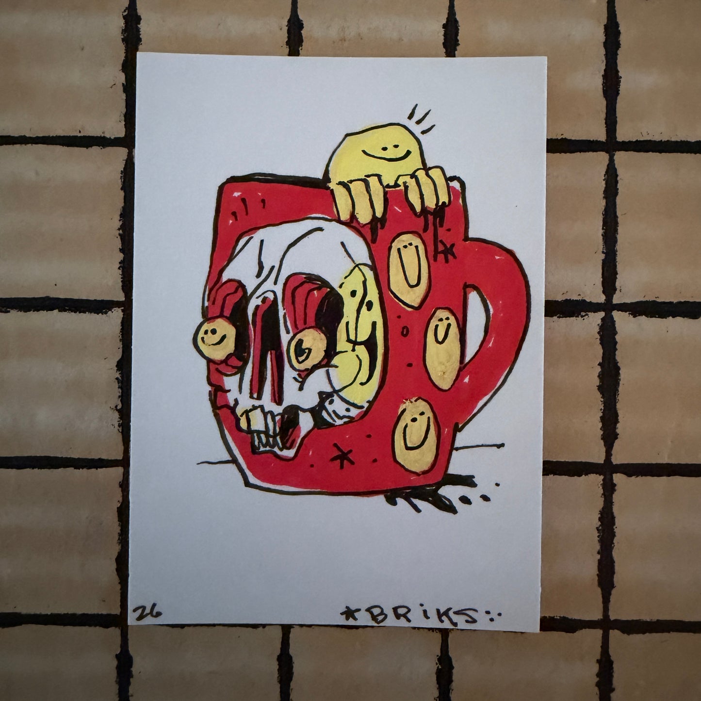 BRIKS Original ACEO Art Card