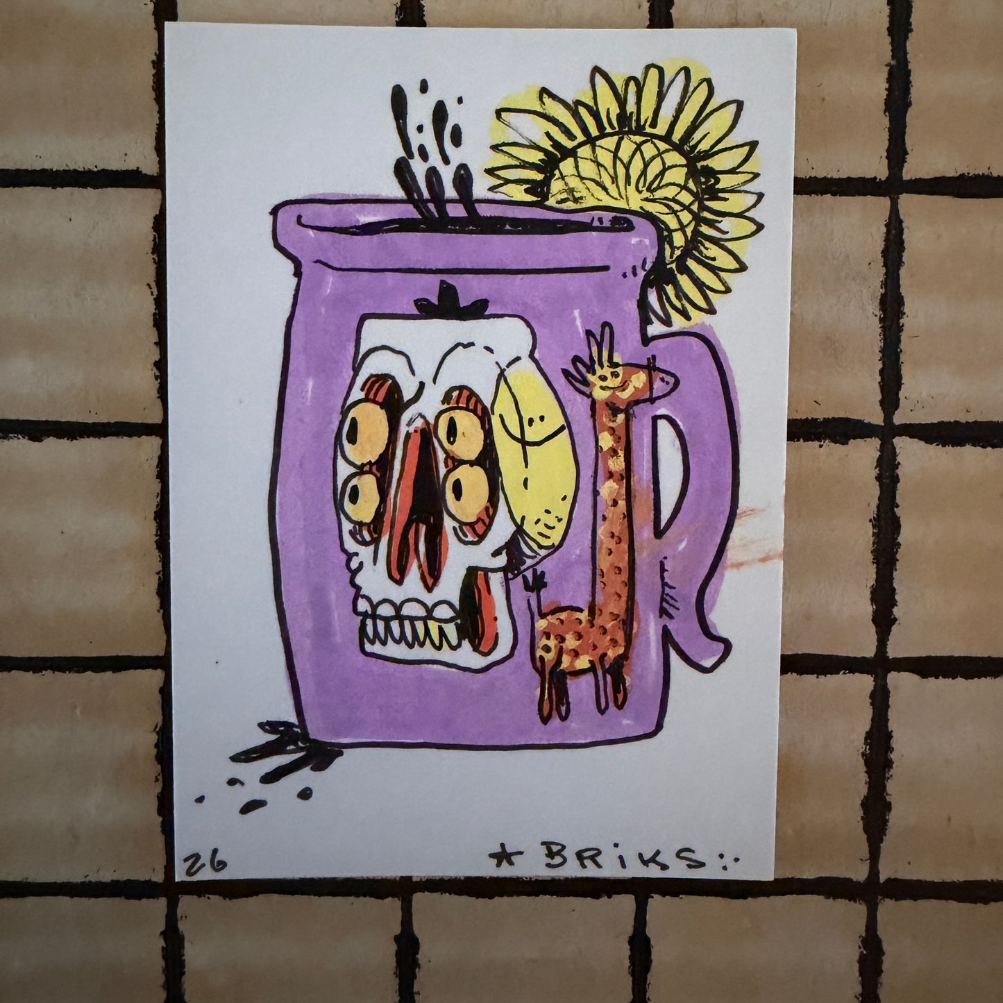 BRIKS Original ACEO Art Card