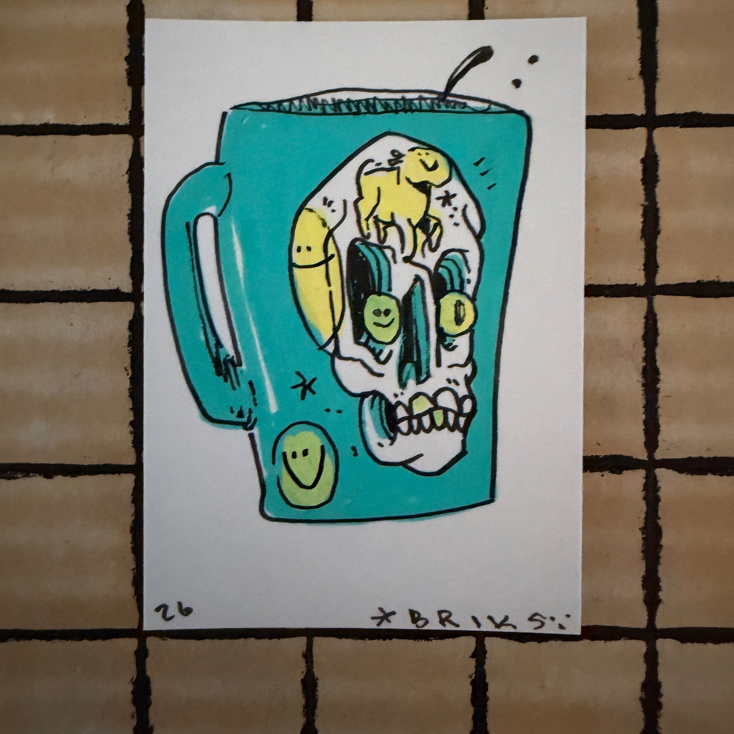 BRIKS Original ACEO Art Card