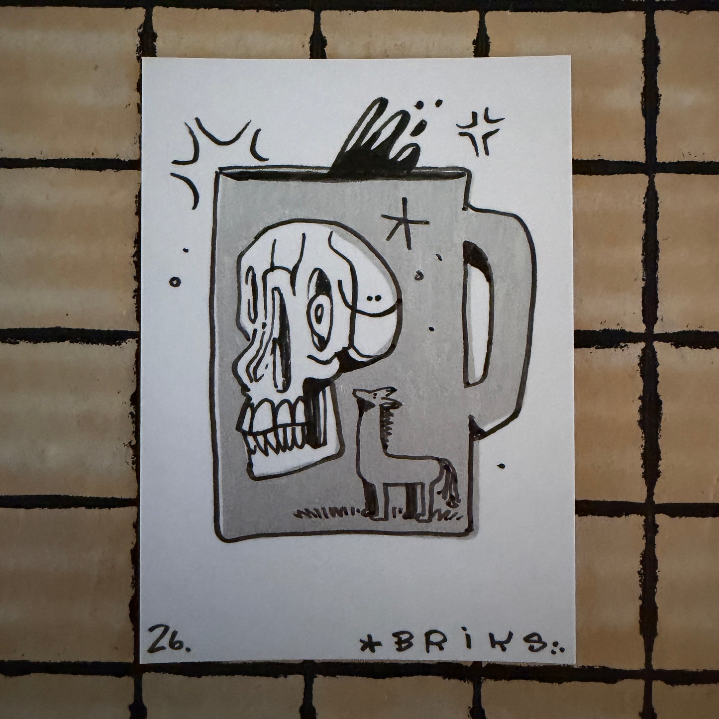 BRIKS Original ACEO Art Card