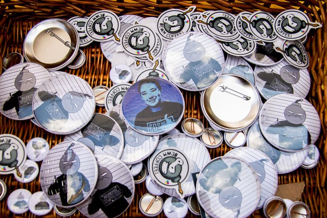 BEWM Pins and Stickers