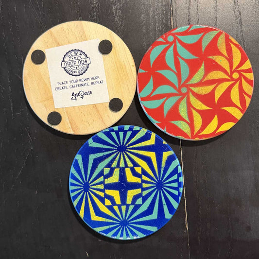 Hand-painted Coffee Coasters