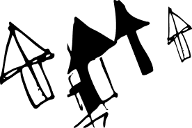 hand-drawn arrows pointing up